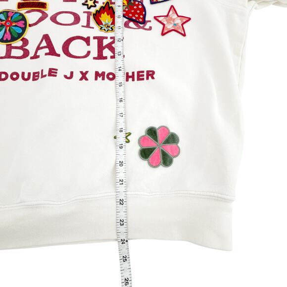 La DOUBLEJ x MOTHER The Biggie Concert Whisper White Patch It Up - Picture 8 of 13